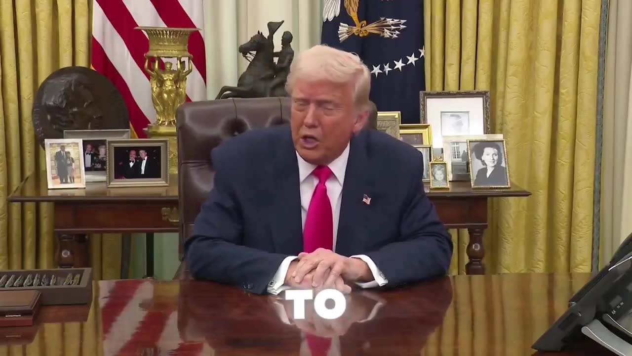 President trump has a strong message for those working in government