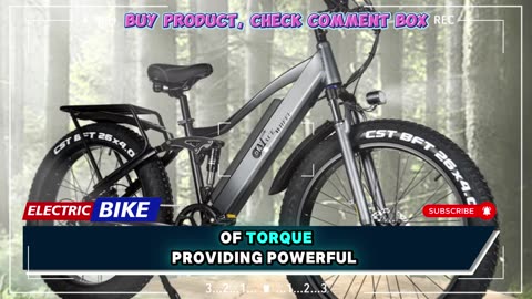 CMACEWHEEL TP26 Electric Bicycle 48V 17AH Battery 26*4 inch Fat Tire Electric Bike