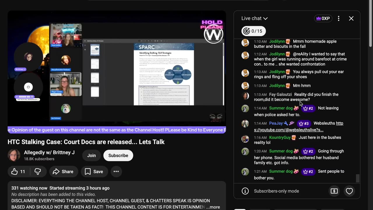 10-23 HTC Stalking Case: Court Docs are released... Lets Talk