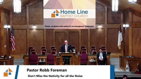 Pastor Robb Foreman // Don't Miss the Nativity for all the Noise!