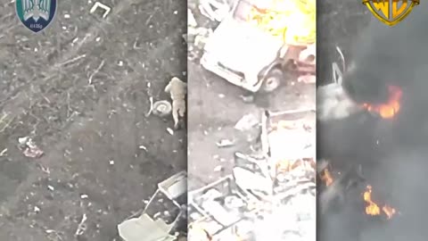 Russian Convoy into Pokrovsk is Lit Up in Spectacular Fasion