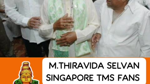 ONE SUN ONE TMS LEGEND M.THIRAVIDA SELVAN SINGAPORE