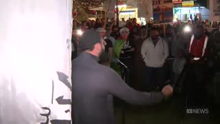 This is October 7, 2023. Muslims in Sydney are celebrating the massacre of Jews.