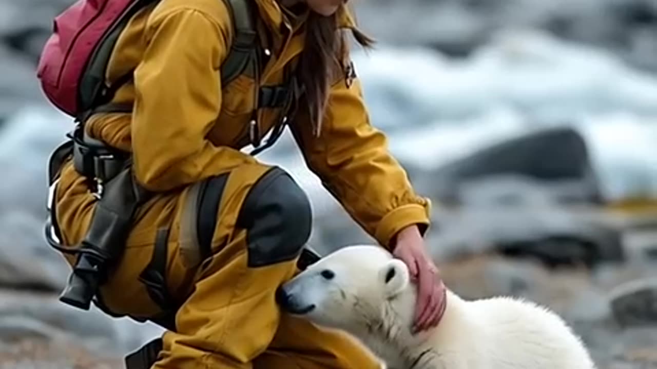 Rescue Mission: An Arctic Cub's Journey to Save Its Mother 🥹🫠