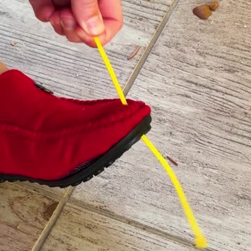 Emergency boot repair? Zip tie saves the day 👢