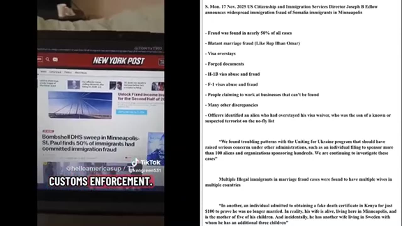 Minn immigation fraud ..