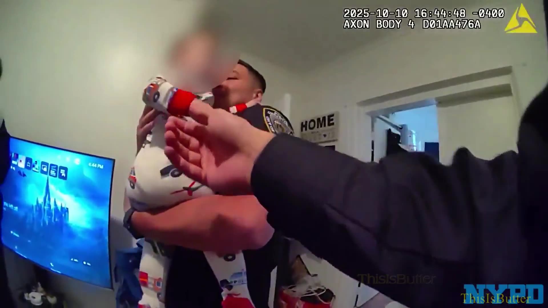 Bodycam video shows NYPD police officers save choking baby