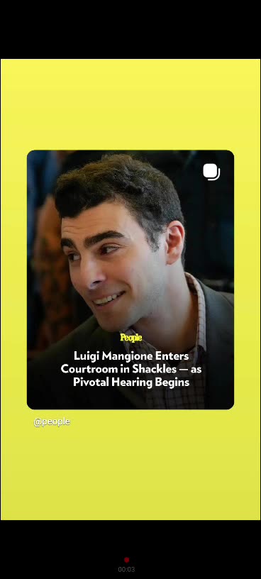 Luigi mangione sitting in trial or court over killier ceo 12/2/25