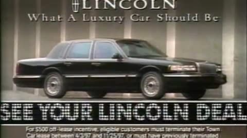 September 26, 1997 - Savings on the Lincoln Town Car