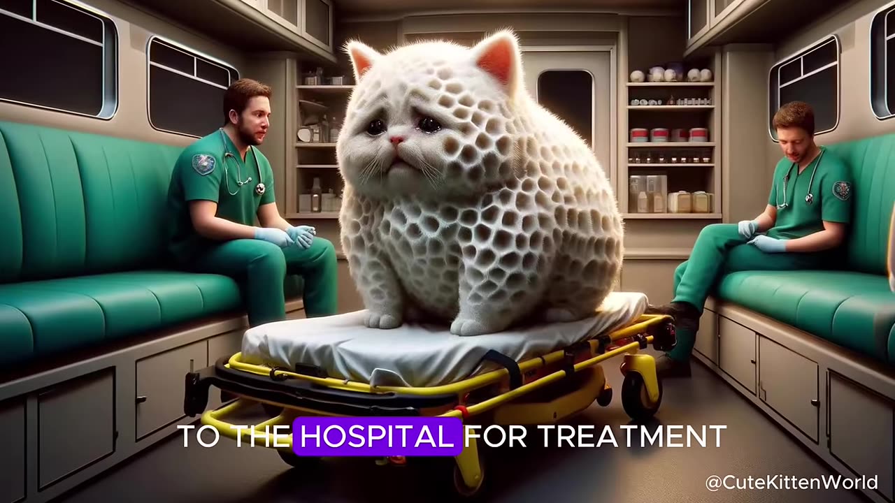 Poor Cat Infected with New Virus ⎮ Kind Doctor ⎮ Cute Cat 🦠🧑‍⚕️🐱 #cat #aicats #catvideos2025