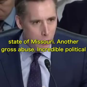 Sen. Hawley FURIOUSLY Lambasts The Previous FBI Leadership For Completely Overstepping Their Bounds