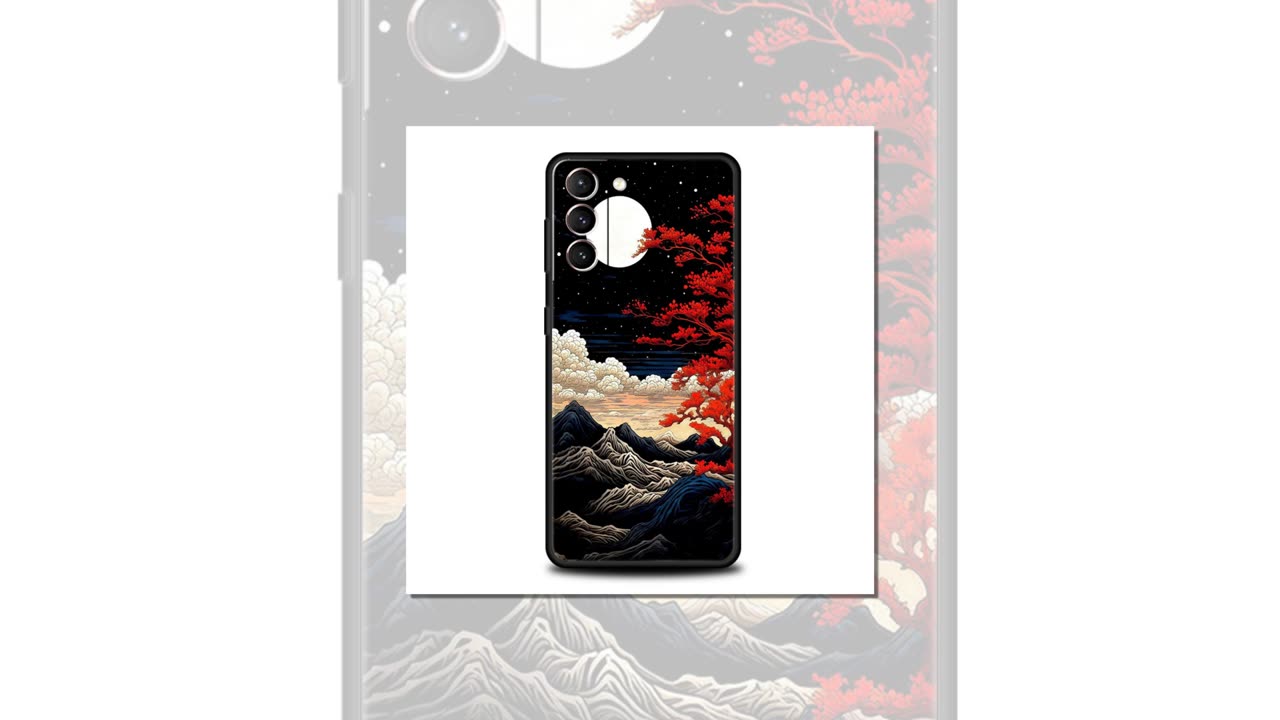 Cartoon Mountain Painting Phone Case for Samsung Galaxy S2r