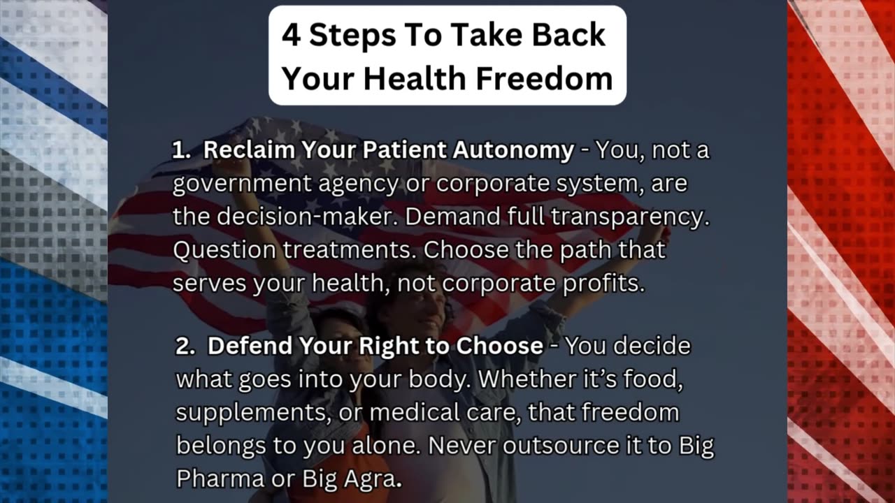 4 Steps To Take Back Your Health Freedom