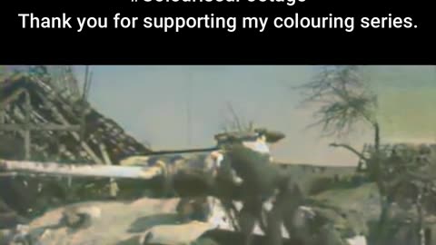 British Crew Operates Captured Tank #ColourisedHistory