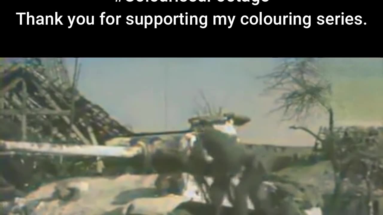 British Crew Operates Captured Tank #ColourisedHistory