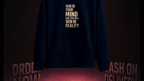 Success Mindset Hoodie – Discipline & Power Edition