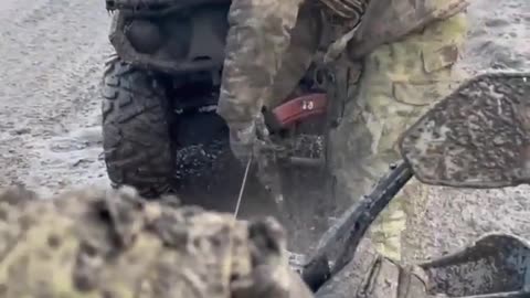 🚜🔫 Ukraine Russia War | Stormtroopers Help Disabled Vehicle in Muddy Autumn Battle | RCF