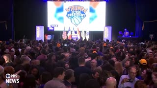 The screen at Zohran Mamdani’s Victory party was hacked with a “Trump is your President”