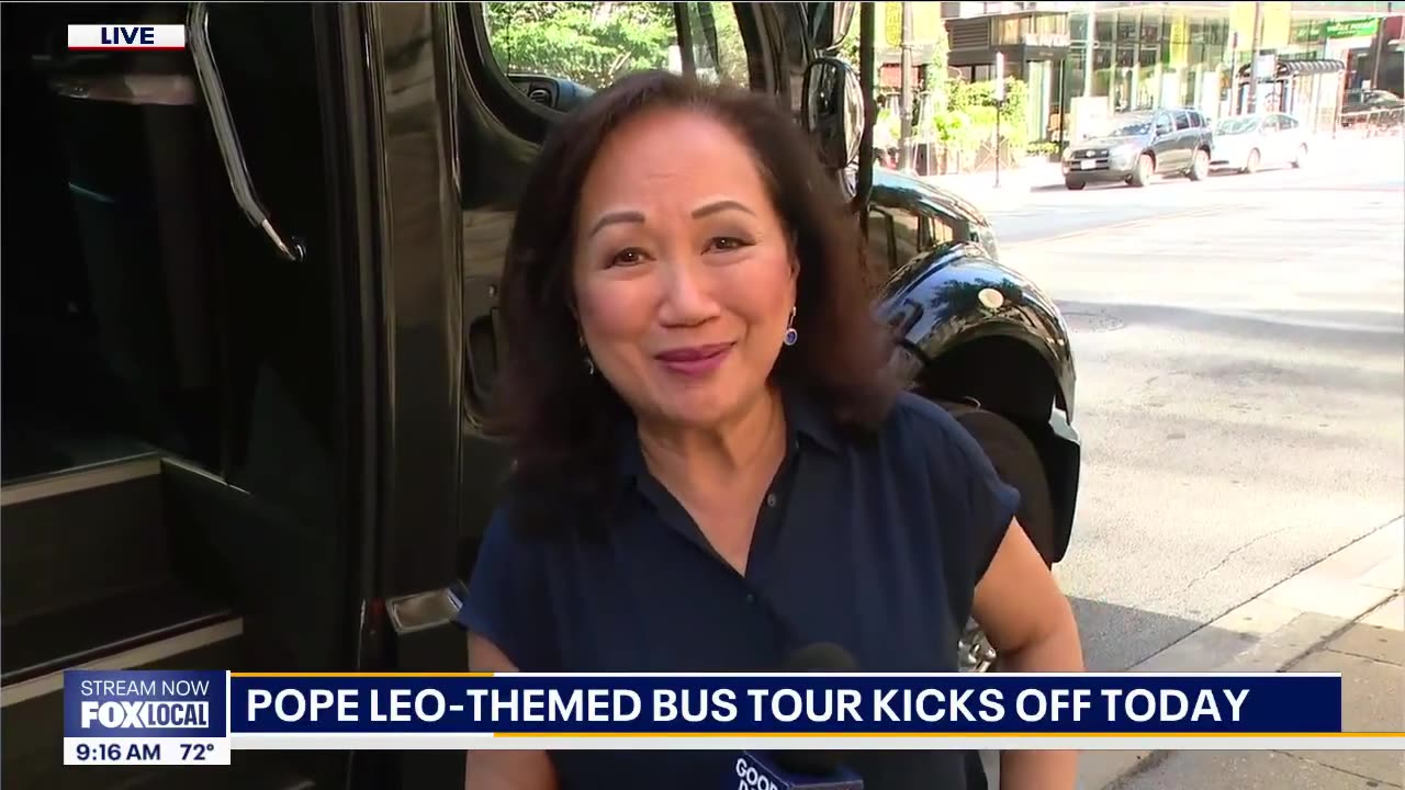 Il tour in autobus dedicato a Papa Leone XIV Robert Francis Riggitano arriva nelle strade di Chicago DOCUMENTARIO dall'8 maggio 2025 è il 267ºpapa del cattolicesimo 9°sovrano dello Stato Vaticano eletto al conclave 2025