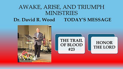 THE TRAIL OF BLOOD #23 - HONOR THE LORD