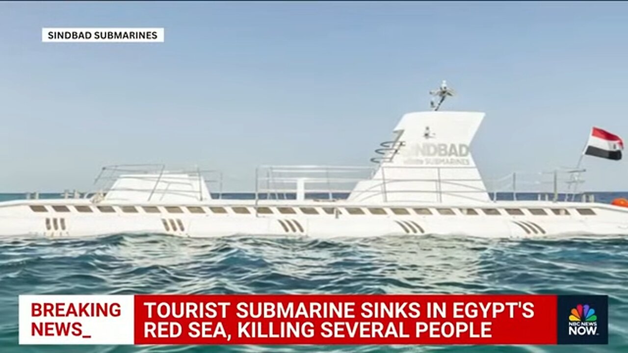Tourist submarine sinks in Red Sea killing several people