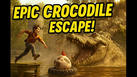 “Epic Escape in It Takes Two – Crocodile Attack Scene!”