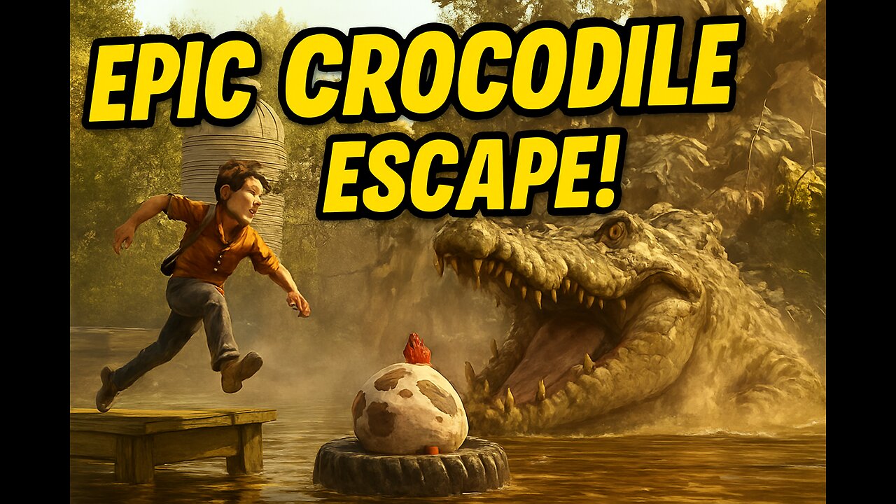 “Epic Escape in It Takes Two – Crocodile Attack Scene!”