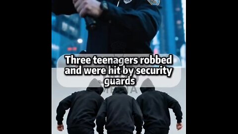 Three teenagers robbed, then attacked by security guards 😳 #BreakingNews #Robbery #Security #japd