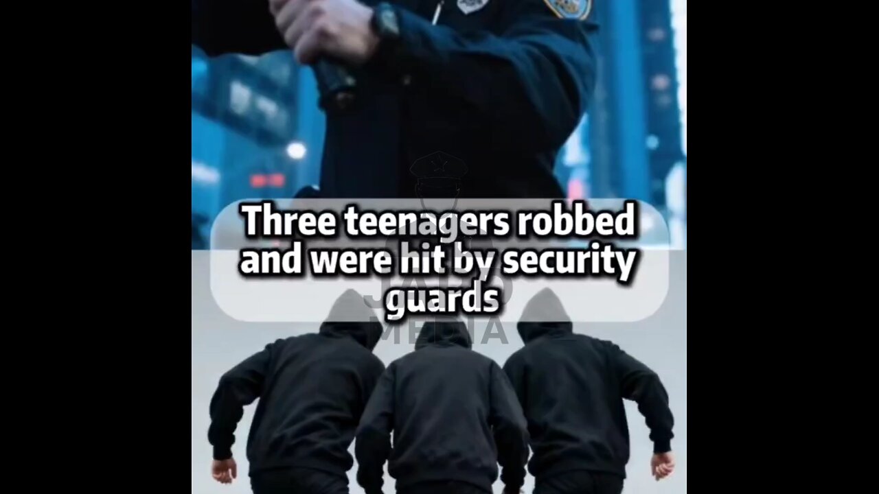 Three teenagers robbed, then attacked by security guards 😳 #BreakingNews #Robbery #Security #japd