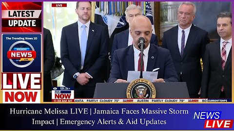 Hurricane Melissa LIVE | Jamaica Faces Massive Storm Impact | Emergency Alerts & Aid Updates