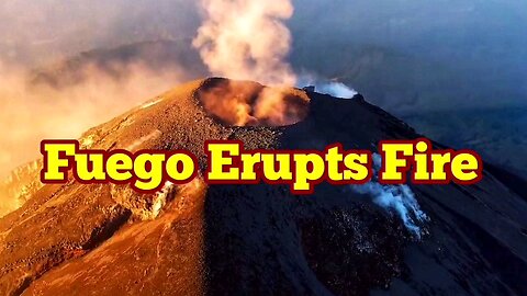 Fuego Volcano Erupts Fire In Guatemala, Stratovolcano, Cocos Plate, Indo-Pacific Ring Of Fire