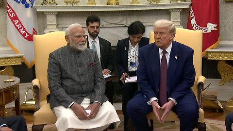 President Trump hosts a press conference with the prime minister of India