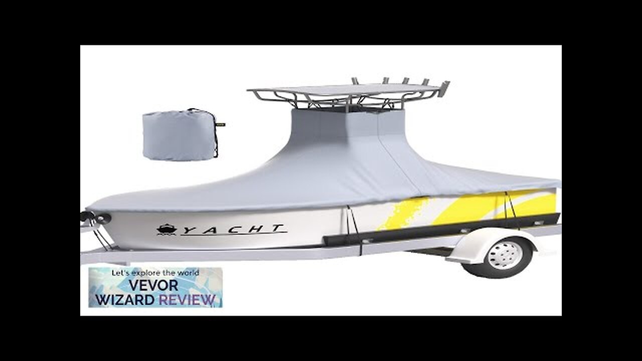 VEVOR T-Top Boat Cover Fit for 20'-22' Boat Heavy Duty 600D Marine Review