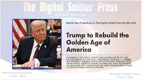 President Trump to Rebuild the Golden Age of America. MUST SEE