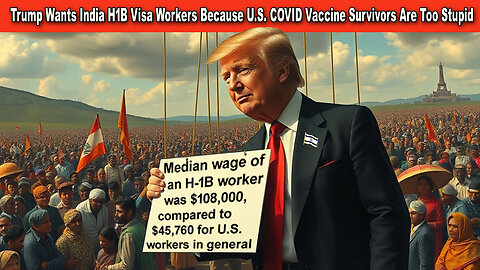 Trump wants India H-1B Visa Workers, Because U.S. COVID Survivors Are Too Stupid