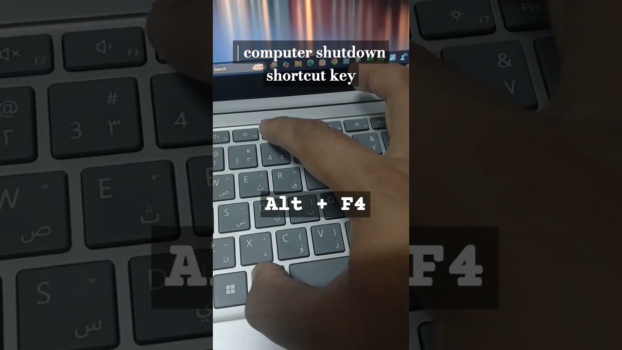 computer shutdown shortcut key