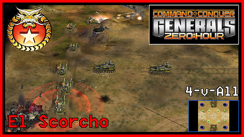 C&C Generals Zero Hour | China | 4-for-All | El Scorcho