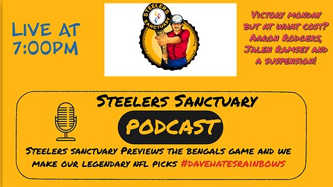 Steelers Sanctuary Victory Monday at 7pm