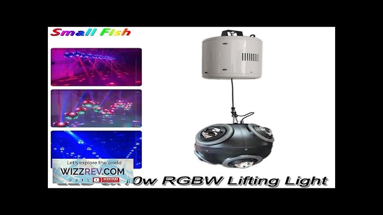 RGBW 8x10W LED 4in1 Lifting Football Shape Light DMX Rolling Beam Moving Review