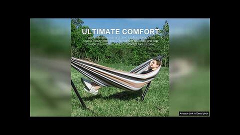 PNAEUT Double Hammock with Space Saving Steel Stand Review