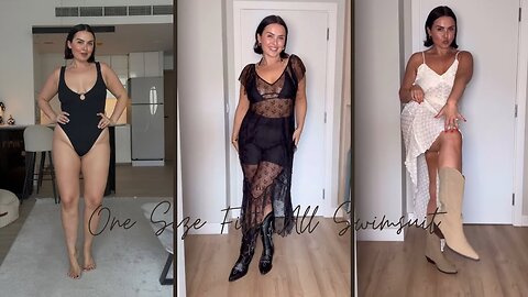 One Size Fits All Swimsuit Try On | Hunza G Swimsuit Review 🩱