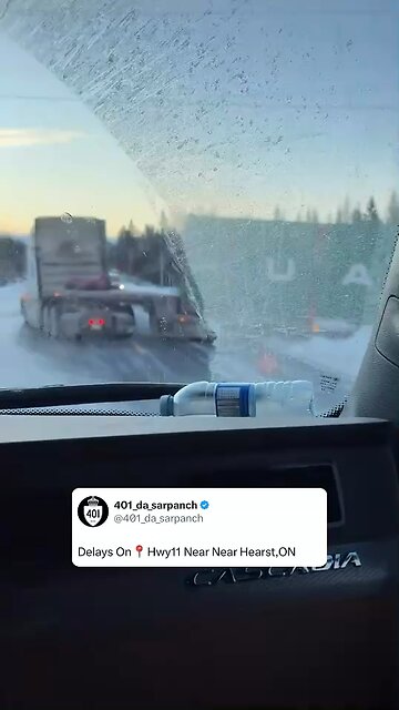 Crash On Hwy11 In Hearst Ontario