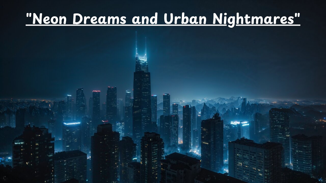 Cyberpunk Cityscape | "Neon Dreams and Urban Nightmares" / 1 Hour Ambience