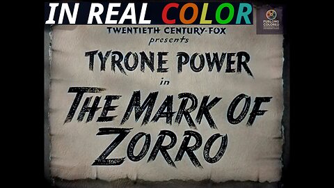 ⚔️ The Mark of Zorro (1940) — In Real Color — Full Movie — 1080p