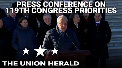 Senate Democrats Hold a Press Conference on Priorities in the 119th Congress