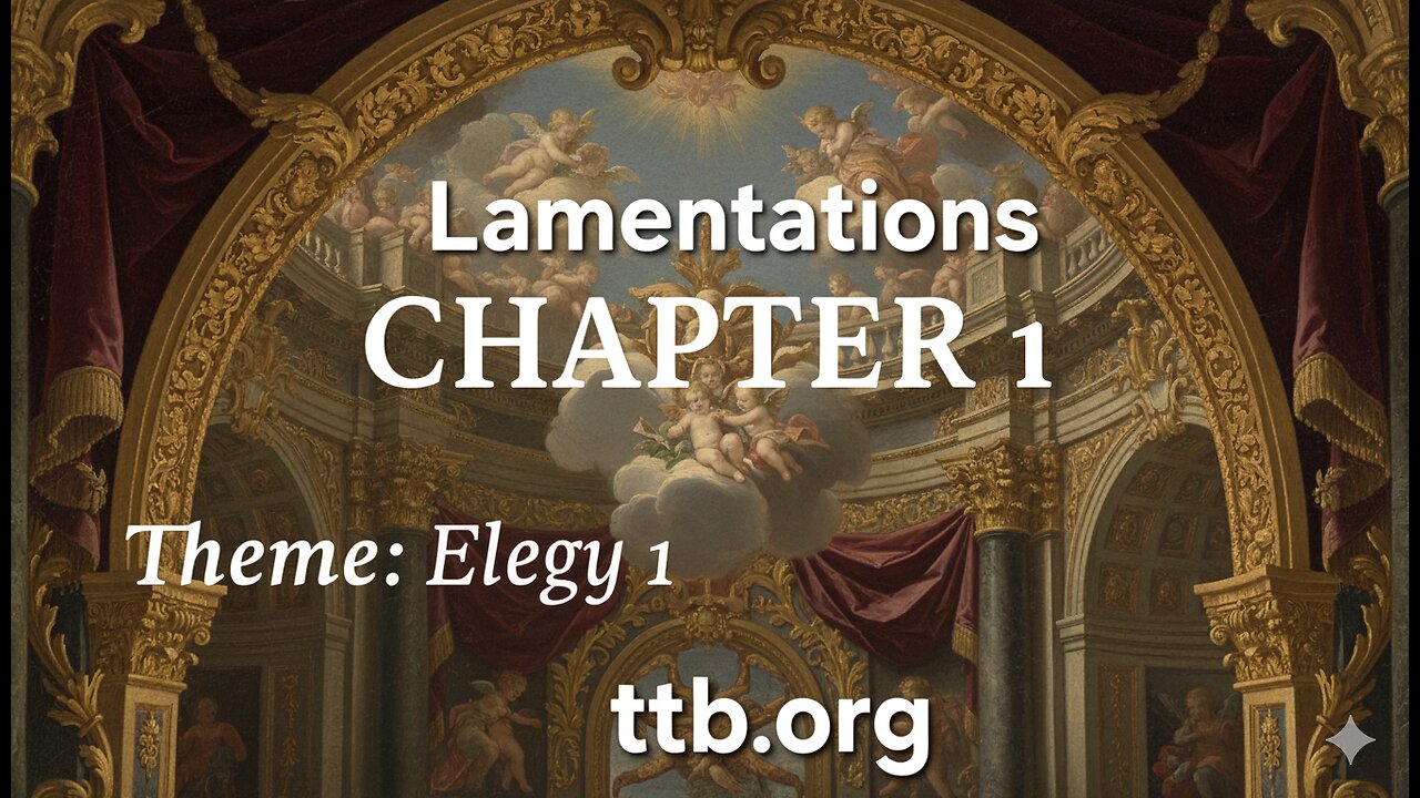 Lamentations Chapter 1 (Bible Study)