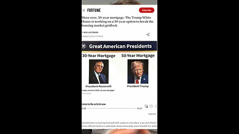 Trump Rolls Out 50-Year Fixed Mortgage! 🏠📉