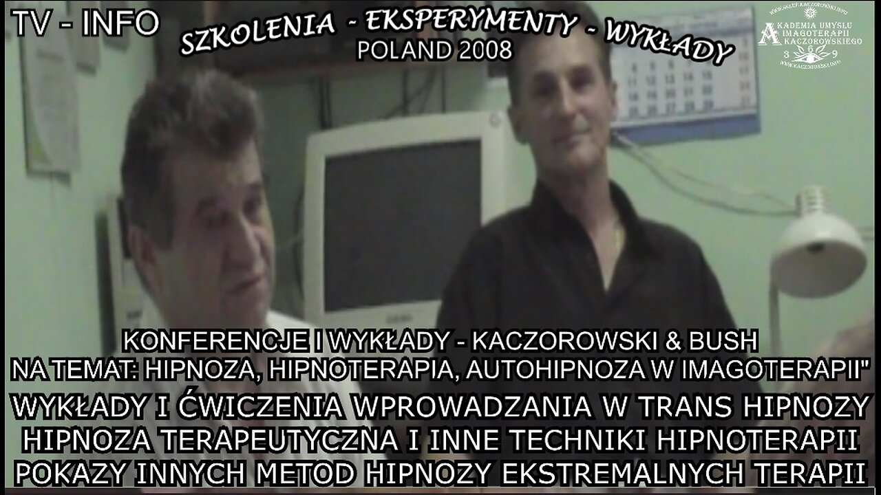 WYKŁADY I ĆWICZENIA WPROWADZANIA W TRANS HIPNOZY. HIPNOZA TERAPEUTYCZNA I INNE TECHNIKI HIPNOTERAPII.