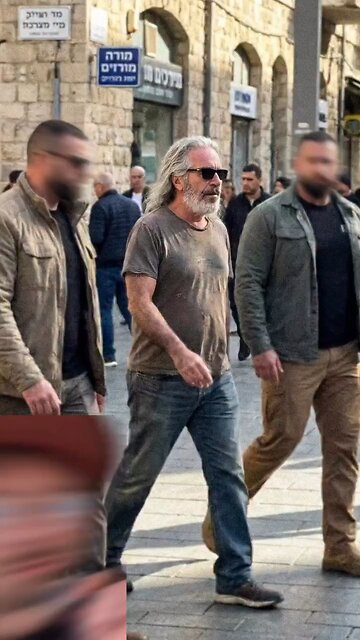 Epstein walking around town. Wth