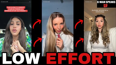 women Complaining About Low Effort Men - Comedy Gold